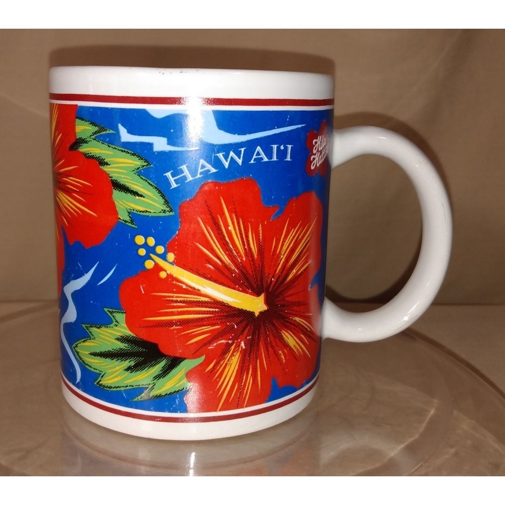 HILO HATTIE'S | Older Vintage Hawaii Hibiscus Mug | ©1996 | Good Condition